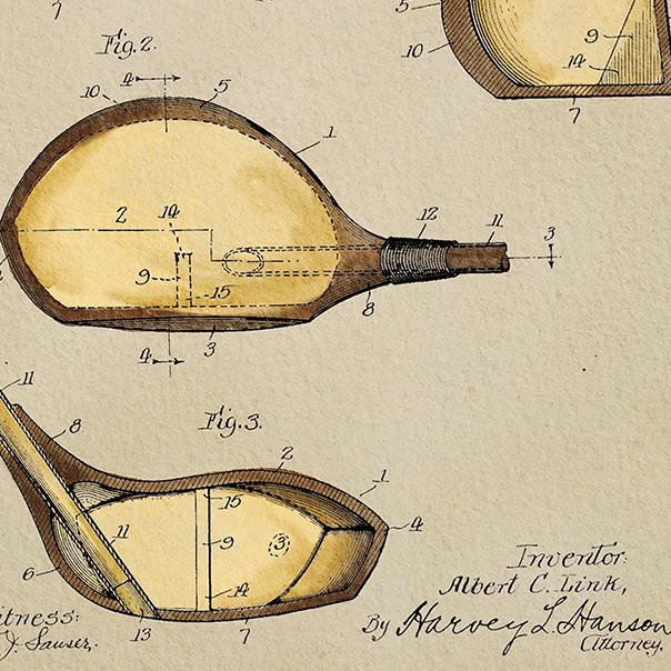 Vintage Golf Patent Art Prints - огляд і ціна Golf Equipment Industry