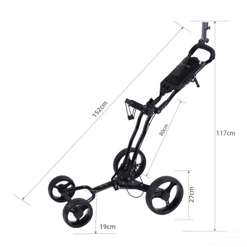 Golf Push Cart Swivel Foldable - огляд і ціна Golf Bag Stand Cart